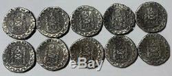 (10) 1622 Atocha Silver COB 8 Reales Daniel Carr-Moonlight Mint. 28g. 999 Fine