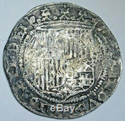 1474-1504 Ferdinand and Isabella Spanish Silver 1 Reales Real Columbus Cob Coin