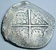 1500's-1600's Spanish Silver 2 Reales Real Two Bits Old Pirate Cob Treasure Coin