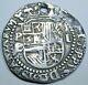 1500's Bolivia Silver 1 Reales Philip II Antique XF-AU Details Colonial Cob Coin