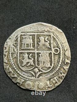 1500's Carlos y Juana Mexico Silver 1 Real Spanish Colonial Cob Assayer O