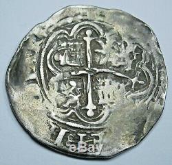 1500's Double Struck Spanish Silver 1 Reales Real Old Colonial Pirate Cob Coin