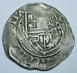 1500's Double Struck Spanish Silver 1 Reales Real Old Colonial Pirate Cob Coin