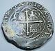 1500's Mexico Silver 4 Reales Antique Philip II Spanish Colonial Pirate Cob Coin