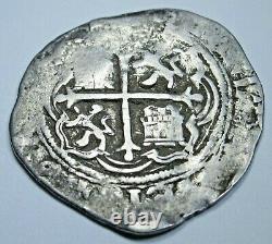 1500's Philip II Mexico Silver 1 Reales Double Assayer Spanish Colonial Cob Coin