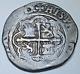 1500's Philip II Mexico Silver 1 Reales Genuine Antique Colonial Pirate Cob Coin
