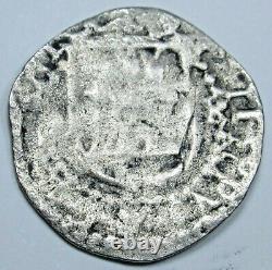 1500's Philip II Potosi R (Rincon) 1/4 Reales Spanish Bolivia Colonial Cob Coin