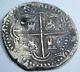 1500's Spanish Silver 1 Real Cob Piece of 8 Coin Colonial Pirate Treasure Coin