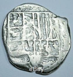 1500's Spanish Silver 1 Reales Cob Piece of 8 Real Colonial Pirate Treasure Coin