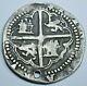 1500's Spanish Silver 1 Reales Piece of 8 Real Antique Colonial Cob Pirate Coin