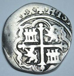 1500's Spanish Silver 1 Reales Piece of 8 Real Antique Pirate Treasure Cob Coin