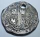 1500's Spanish Silver 2 Reales Piece of 8 Real Colonial Two Bits Cob Pirate Coin