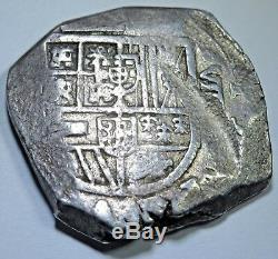 1500s-1600s Spanish Silver 8 Reales Eight Real Colonial Pirate Cob Treasure Coin
