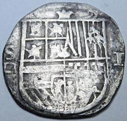 1500s COB 1 REALES SPANISH SILVER COIN ONE REAL SPAIN PIRATE SHIPWRECK TREASURE