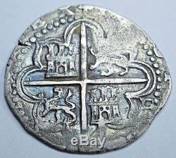 1500s Philip II Spanish Silver 1 Real One Reales Pirate Cob Pirate Treasure Coin