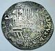 1500s Spanish Bolivia Silver 2 Reales Antique Philip II Colonial Pirate Cob Coin