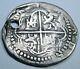 1500s Spanish Silver 1 Real Piece of 8 Reales Colonial Cob Pirate Treasure Coin