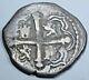 1500s Spanish Silver 1 Reales Cob Piece of 8 Real Colonial Pirate Treasure Coin
