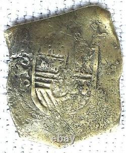 1536-1732 Mexico City Silver 8 Reales Spanish Colonial Pirate Cob Coin
