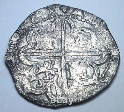 1556-1598 Double Struck Spanish Silver 1 Reales Philip II 1500's Pirate Cob Coin