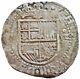 1556-1598 Seville D Silver Spain Philip II 8 Reales Cob Vf Condition