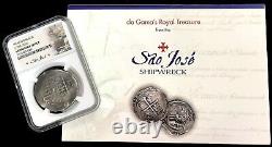 1556- 1622 Silver Mexico 8 Reales Soa Jose Shipwreck Treasure Cob Ngc Genuine