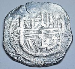 1589-1617 Shipwreck Mexico Silver 1 Reales Spanish 1500's-1600's Pirate Cob Coin