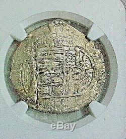 1592 C Spain Felipe II Silver Cob 4 Reales Ngc Vf Details Very Rare