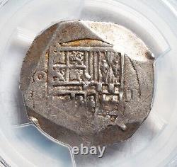 1598-1613, Mexico, Philip III. Silver 2 Reales Cob Coin. Top Pop 1/0! PCGS AU50