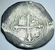 1598-1618 Spanish Mexico Silver 8 Reales 1600s Colonial Dollar Pirate Cob Coin