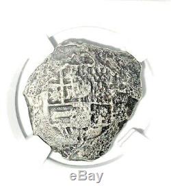 1598-1732 Princess Louisa COB Reales Shipwreck Coin NGC Certified, Very Rare