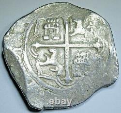 1599-1608 Mexico Silver 8 Reales 1500's-1600's Spanish Colonial Pirate Cob Coin