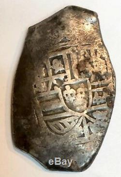1600S Spain Spanish 8 Reales Real Cob Silver Coin 26.60 gram Colonial Treasure