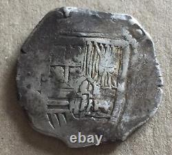 1600-700 Spanish Spain 8 Reales Cob Silver Coin Colonial Treasure 26.80g (WAH05)