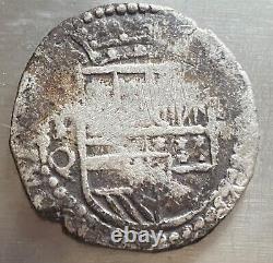1600-700 Spanish Spain 8 Reales Cob Silver Coin Colonial Treasure 27.20g (WAH06)