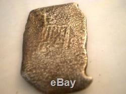 1600 Era Mexico 8 Reales Joanna Shipwreck Cob Colonial Silver Coin