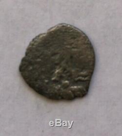 1600's 1/2 Real Cob Coin From The Consolacion Shipwreck, Potosi Mint, Treasure