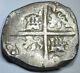 1600's Porto Bello Hoard Spanish Silver 4 Real Piece of 8 Reales Cob Pirate Coin