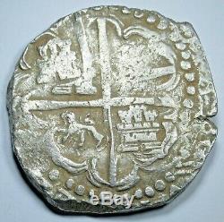 1600's Porto Bello Hoard Spanish Silver 8 Reales Colonial Dollar Pirate Cob Coin