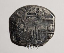 1600's Silver 8 Reales Genuine Cob Coin Pirate Treasure