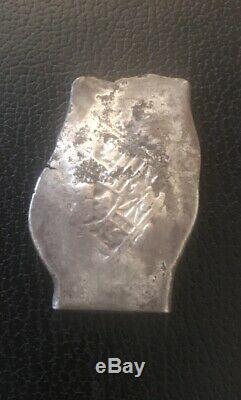 1600's Spanish Mexico Silver 8 Reales Eight Real Colonial Dollar Pirate Cob