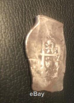 1600's Spanish Mexico Silver 8 Reales Eight Real Colonial Dollar Pirate Cob