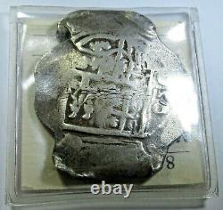 1600s Concepcion Shipwreck Spanish Mexico Silver 8 Reales Pirate Dollar Cob Coin
