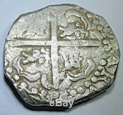 1600s Spanish Silver 8 Reales Cob Eight Real Old Atocha Era Dollar Treasure Coin