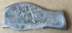 1600s Spanish Spain 8 Reales Real Cob Silver Coin Colonial Treasure Coin 27.00g