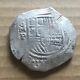1600s Spanish Spain 8 Reales Real Cob Silver Coin Colonial Treasure Coin 27.80g