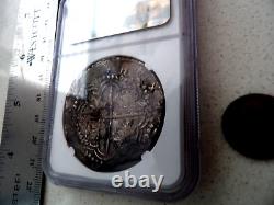 1605-12 Atocha Era Bolivia 8 Reales Spanish Dollar Cob Colonial Silver Coin