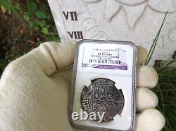 1605-13 Atocha Era Bolivia 8 Reales Spanish Dollar 8r Cob Colonial Silver Coin