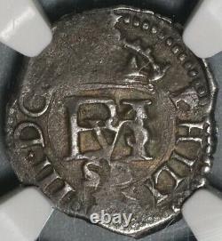 1610-B NGC XF 40 Spain 1/2 Real Seville Philip III Cob Coin POP 1/0 (20051502C)