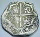 1612-1615 Spanish Silver 4 Reales Genuine Antique Colonial 1600s Pirate Cob Coin